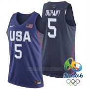 Camiseta USA 2016 Kevin Durant #5 Azul