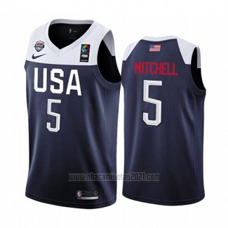 Camiseta USA Donovan Mitchell 2019 FIBA Basketball World Cup Azul