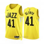 Camiseta Utah Jazz Kelly Olynyk #41 Icon 2022-23 Amarillo