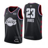 Camiseta All Star 2019 Los Angeles Lakers Lebron James #23 Negro