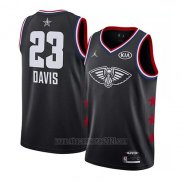 Camiseta All Star 2019 New Orleans Pelicans Anthony Davis #23 Negro