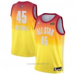 Camiseta All Star 2023 Utah Jazz Donovan Mitchell #45 Naranja