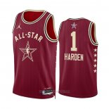 Camiseta All Star 2024 Los Angeles Clippers James Harden #1 Rojo