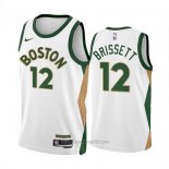Camiseta Boston Celtics Oshae Brissett #12 Ciudad 2023-24 Blanco
