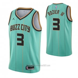 Camiseta Charlotte Hornets Terry Rozier III #3 Ciudad 2020-21 Verde