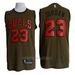 Camiseta Chicago Bulls Michael Jordan #23 Nike Verde