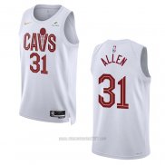 Camiseta Cleveland Cavaliers Jarrett Allen #31 Association 2022-23 Blanco