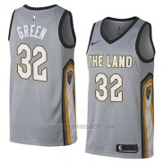 Camiseta Cleveland Cavaliers Jeff Green #32 Ciudad 2018 Gris