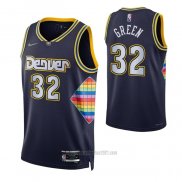 Camiseta Denver Nuggets Jeff Green #32 Ciudad 2021-22 Azul