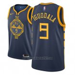 Camiseta Golden State Warriors Andre Iguodala #9 Ciudad 2018-19 Azul
