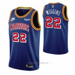 Camiseta Golden State Warriors Andrew Wiggins #22 75th Anniversary Azul