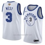 Camiseta Golden State Warriors David West #3 Classic 2017-18 Blanco