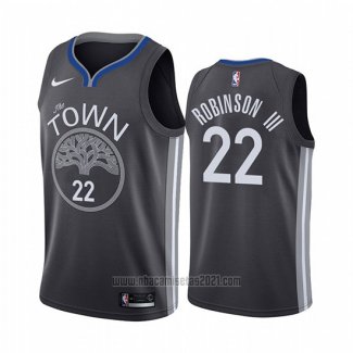 Camiseta Golden State Warriors Glenn Robinson III #22 Ciudad Negro