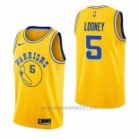 Camiseta Golden State Warriors Kevon Looney #5 Hardwood Classic 2018-19 Amarillo