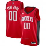 Camiseta Houston Rockets Personalizada Icon 2020-21 Rojo