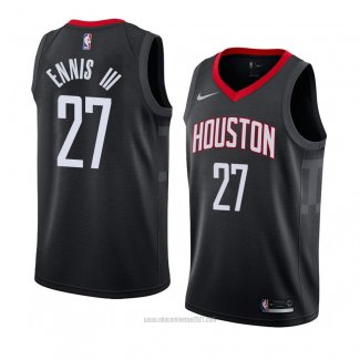 Camiseta Houston Rocketst James Ennis III #27 Statement 2018 Negro