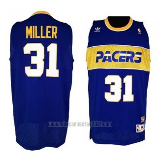 Camiseta Indiana Pacers Reggie Miller #31 Retro 1985-90 Azul