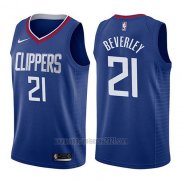 Camiseta Los Angeles Clippers Patrick Beverley #21 Icon 2017-18 Azul