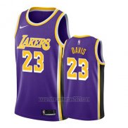 Camiseta Los Angeles Lakers Anthony Davis #23 Statement 2019-20 Violeta