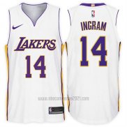 Camiseta Los Angeles Lakers Brandon Ingram #14 2017-18 Blanco