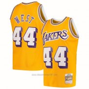 Camiseta Los Angeles Lakers Jerry West #44 Mitchell & Ness 1971-72 Amarillo