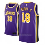 Camiseta Los Angeles Lakers Joel Berry II #18 Statement 2018-19 Violeta