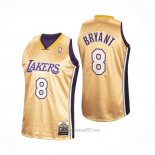 Camiseta Los Angeles Lakers Kobe Bryant #8 Primera Mitchell & Ness Oro