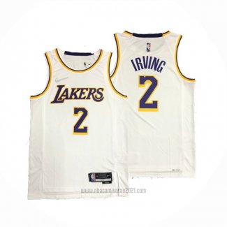 Camiseta Los Angeles Lakers Kyrie Irving #2 Association Blanco