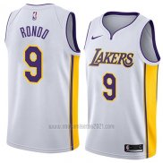 Camiseta Los Angeles Lakers Rajon Rondo #9 Association 2018 Blanco