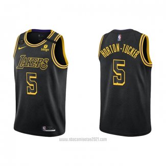 Camiseta Los Angeles Lakers Talen Horton-Tucker #5 Mamba 2021-22 Negro