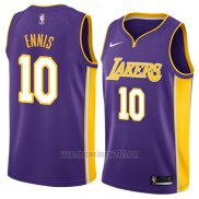Camiseta Los Angeles Lakers Tyler Ennis #10 Statement 2018 Violeta