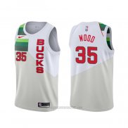 Camiseta Milwaukee Bucks Christian Wood #35 Earned Blanco