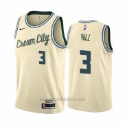 Camiseta Milwaukee Bucks George Hill #3 Ciudad Crema