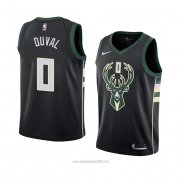 Camiseta Milwaukee Bucks Trevon Duval #0 Statement 2018 Negro