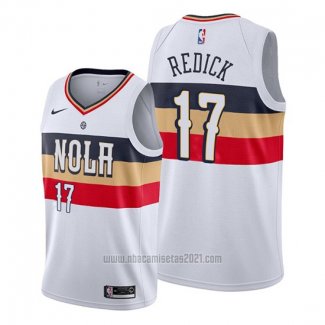 Camiseta New Orleans Pelicans J.j. Redick #17 Earned Blanco