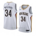 Camiseta New Orleans Pelicans Kenrich Williams #34 Association 2018 Blanco