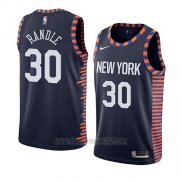 Camiseta New York Knicks Julius Randle #30 Ciudad 2019 Azul