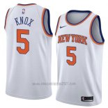 Camiseta New York Knicks Kevin Knox #5 Statement 2018 Blanco
