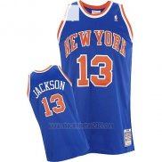 Camiseta New York Knicks Mark Jackson #13 Retro Azul