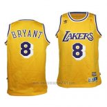 Camiseta Nino Los Angeles Lakers Kobe Bryant #8 Retro Amarillo