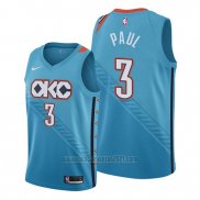 Camiseta Oklahoma City Thunder Chris Paul #3 Ciudad Azul