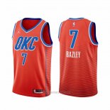 Camiseta Oklahoma City Thunder Darius Bazley #7 Statement 2021 Naranja