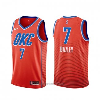 Camiseta Oklahoma City Thunder Darius Bazley #7 Statement Naranja