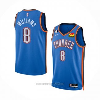 Camiseta Oklahoma City Thunder Jalen Williams #8 Icon Azul