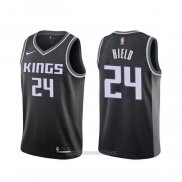 Camiseta Sacramento Kings Buddy Hield #24 Statement Negro