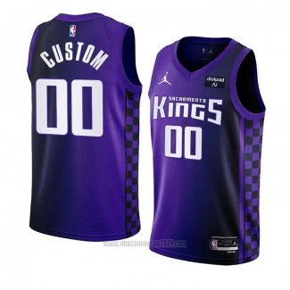 Camiseta Sacramento Kings Personalizada Statement 2023-24 Violeta