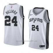 Camiseta San Antonio Spurs Darrun Hilliard #24 Association 2018 Blanco