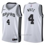 Camiseta San Antonio Spurs Derrick White #4 Swingman Association 2017-18 Blanco