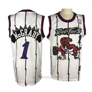 Camiseta Toronto Raptors Tracy McGrady #1 Retro Blanco