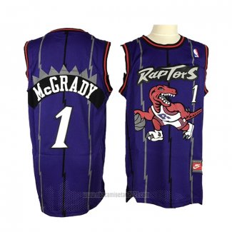 Camiseta Toronto Raptors Tracy McGrady #1 Retro Violeta